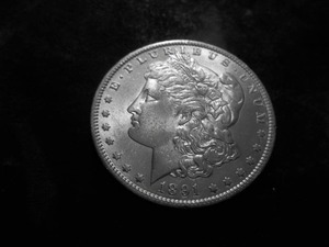 lot 9 image: 1891 O Morgan Silver Dollar