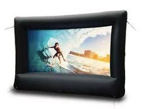 OUTDOOR SCREEN INFLATABLE OUTDOOR SCREEN, 10.5FT.