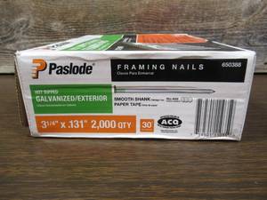 Paslode 3-14 In. x .131 In. Hot Dipped Galvanized Plus Smooth Shank RounDrive Framing Nail 2000 Count