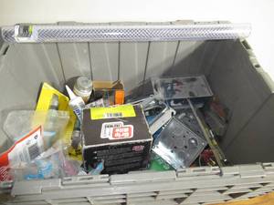 Medium Mixed Storage Container of Electrical Supplies-See Details