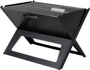 Fire Sense HotSpot Notebook Portable Charcoal Grill in Black