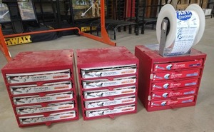 lot 9 image: (3) Bins of Hardware - Cap Screws