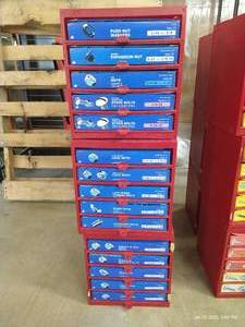 lot 14 image: (3) Bins of Hardware - Washers, Lock Nuts, Etc