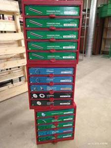 lot 16 image: (3) Bins of Hardware - Tension Pins, O Rings, Etc