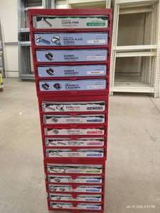 lot 23 image: (3) Bins of Hardware - Nuts, Grommets, Etc