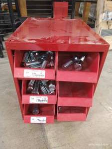 lot 33 image: (1) Bin of Hardware - LongHeavy Bolts