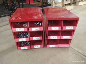 lot 34 image: (2) Bins of Hardware - Miscellaneous Bolts, Etc