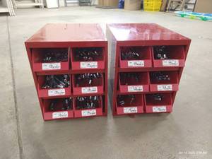 lot 35 image: (2) Bins of Hardware - Miscellaneous Bolts, Etc