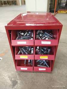 lot 39 image: (1) Bin of Hardware - LongHeavy Bolts