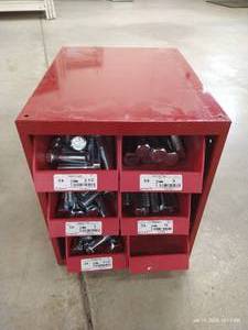 lot 40 image: (1) Bin of Hardware - LongHeavy Bolts