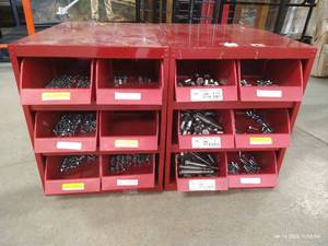 lot 41 image: (2) Bins of Hardware - Miscellaneous Bolts, Etc