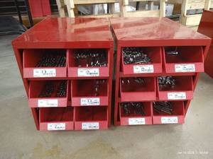 lot 42 image: (2) Bins of Hardware - Miscellaneous Bolts, Etc