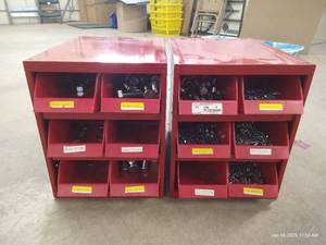 lot 43 image: (2) Bins of Hardware - Miscellaneous Bolts, Etc
