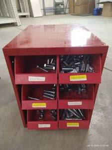 lot 47 image: (1) Bin of Hardware - LongHeavy Bolts