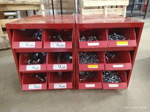 lot 54 image: (2) Bins of Hardware - Miscellaneous Bolts, Etc