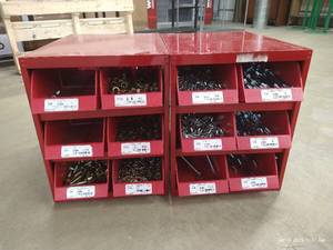 lot 55 image: (2) Bins of Hardware - Miscellaneous Bolts, Etc