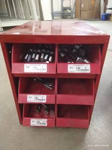lot 56 image: (1) Bin of Hardware - LongHeavy Bolts