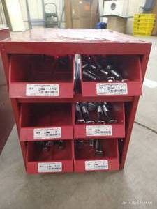 lot 58 image: (1) Bin of Hardware - LongHeavy Bolts