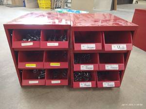 lot 60 image: (2) Bins of Hardware - Miscellaneous Bolts, Etc
