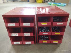 lot 61 image: (2) Bins of Hardware - Miscellaneous Bolts, Etc