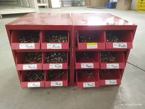 lot 66 image: (2) Bins of Hardware - Miscellaneous Bolts, Etc