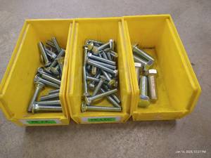 lot 70 image: (3) Bins of Heavy Bolts