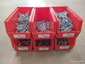 lot 71 image: (6) Bins of Heavy Lag Bolts