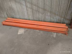 lot 142 image: (6) 106 Pallet Rack Beams (Click Together Style)