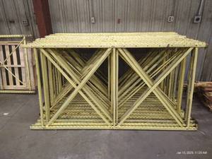 lot 94 image: (2) Heavy Duty Pallet Rack Frame Ends
