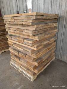lot 129 image: (10) Heavy Rough Cut Wood Planks (Old Wood)