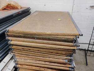 lot 217 image: (8) Leftover 46-12 x 30 Shelving Boards