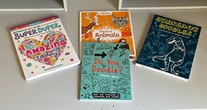 lot 136 image: Four Doodle and Activity Books