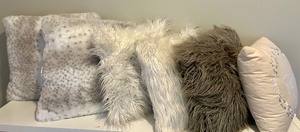 lot 42 image: Variety of Six Accent  Throw Pillows