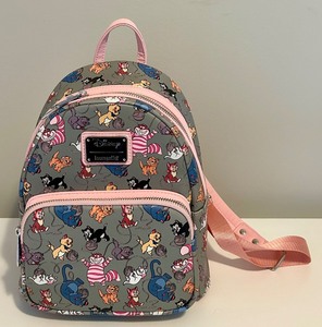 lot 50 image: Loungefly Disney Cats Mini Backpack  NEW