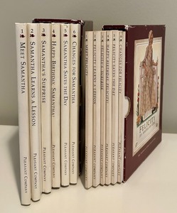 lot 57 image: Felicity an American Girl and American Girl Samantha Boxed Book Set