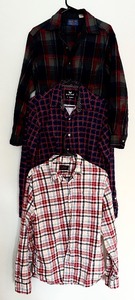 lot 77 image: Pendelton Button Up Flannel and Heavier Button Down Shirts by Buttercloth, Jachs NY