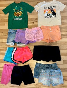 lot 60 image: Adorable Girls Size 6 - 6X  Shirts and Shorts