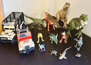 lot 195 image: Jurassic Park Trucks, Dinosaurs and Reptiles