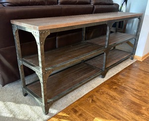 lot 96 image: Rustic Console Table  Sofa Table