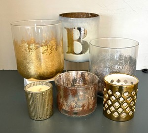 lot 213 image: Six Decorative Candle Holders