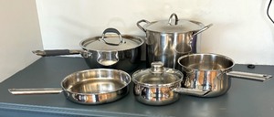lot 218 image: Pots and Pans by Revere Ware, Farberware and More