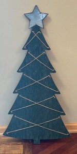 lot 219 image: Tree Figurine Holiday Card Display Organizer