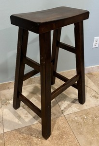 lot 237 image: Wooden Kitchen Stool