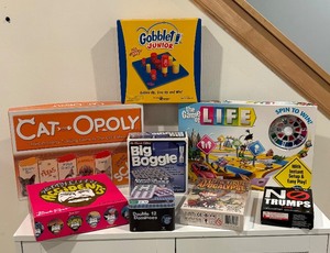 lot 112A image: Big Boggle, Catopoly, Life, Dominos and More