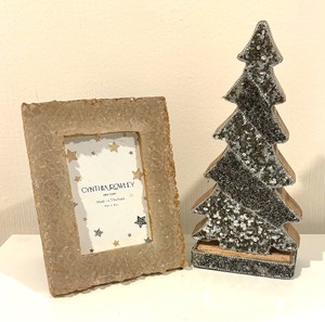 lot 298 image: Cynthia Rowley Frame and Bedazzled Decorative Tree Figurine