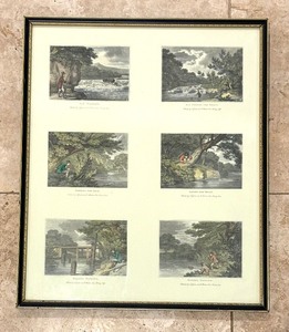 lot 303 image: Selection of Six Vintage Etching Prints By T. Gordon