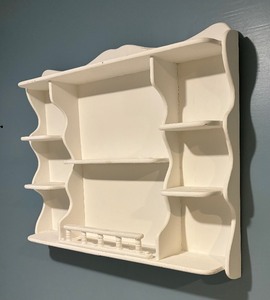 lot 356 image: Beautiful White Wall Shelf