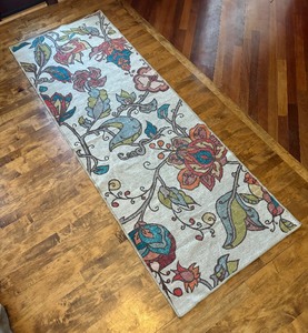 lot 295C image: Frida Floral Ruggable Rug  Runner