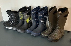 lot 237C image: Childrens Boots by Hobibear, DSG, Bogs and More