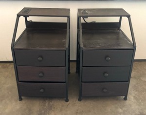 lot 466 image: Pair of Side Tables  Nightstands